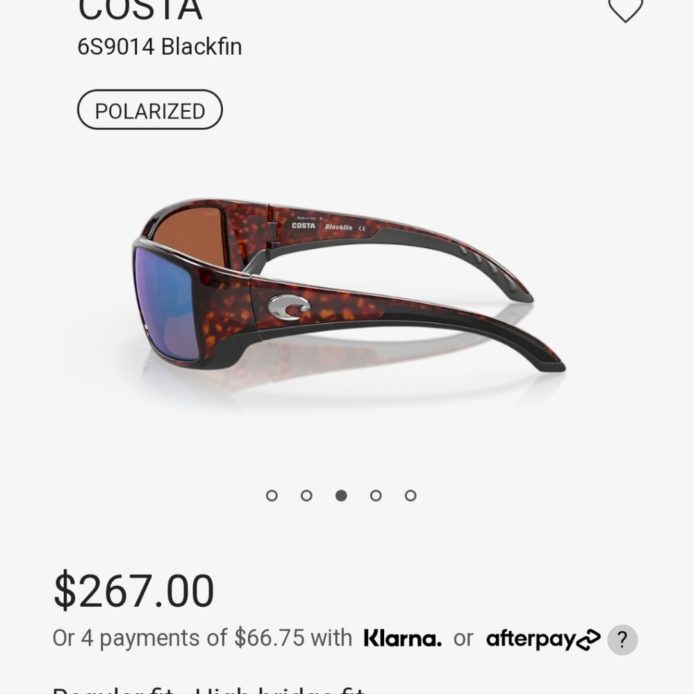 Costa sunglasses blackfin BL 10
